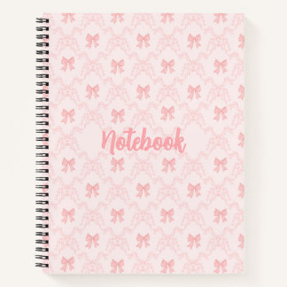 Cuaderno Pink Bow Aesthetic Notebook – Cute & Feminine Jour