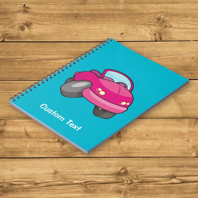 Cuaderno Pink Cartoon Car Notebook (Subido por el creador)