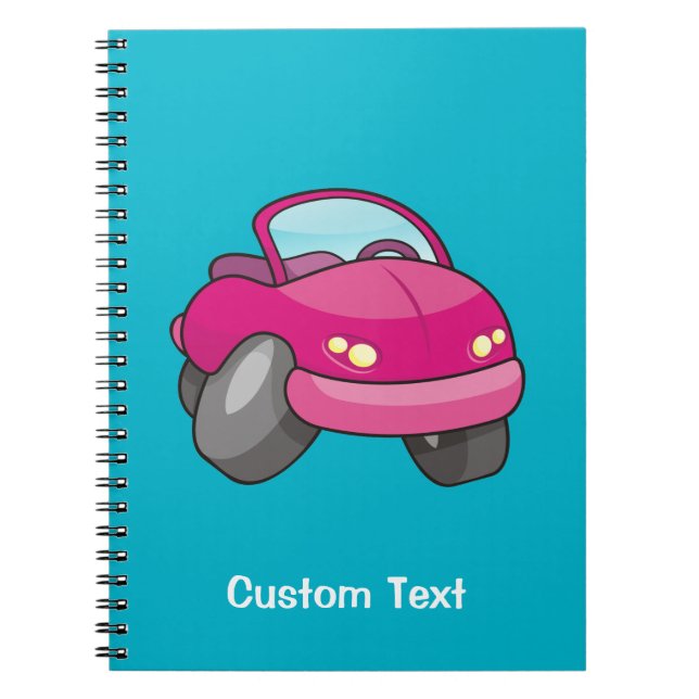 Cuaderno Pink Cartoon Car Notebook (Frente)