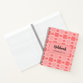 Cuaderno Pink Checkered Floral