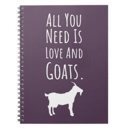 Cuaderno Pink Cute Goat Gifts For Women Teen Girls Female
