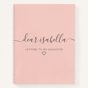 Cuaderno Pink Dear Daughter Keepsake Memory Notebook