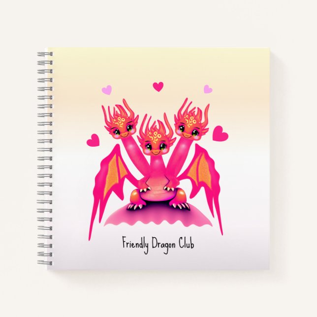 Cuaderno Pink dragons (Anverso)