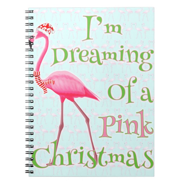 Cuaderno Pink Flamingo Christmas (Frente)