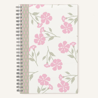 Cuaderno Pink Floral Journal – Pretty Flower Notebook
