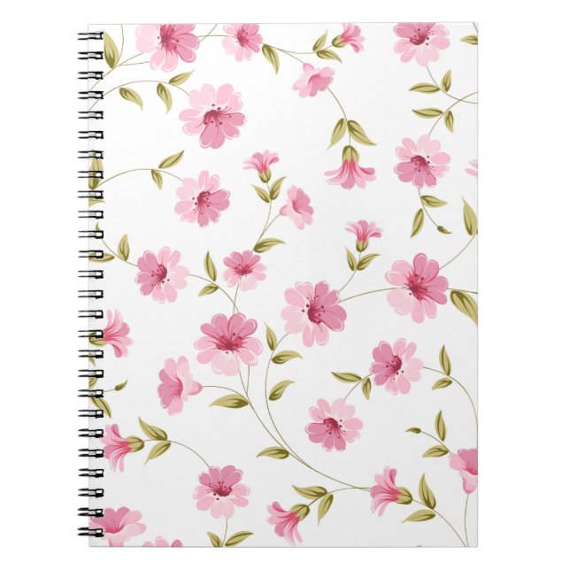 Cuaderno Pink Floral Print (Frente)