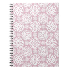 Cuaderno Pink Geometric Flower Pattern