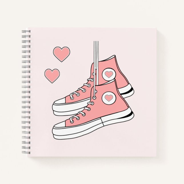 Cuaderno Pink Girly Sneakers (Anverso)