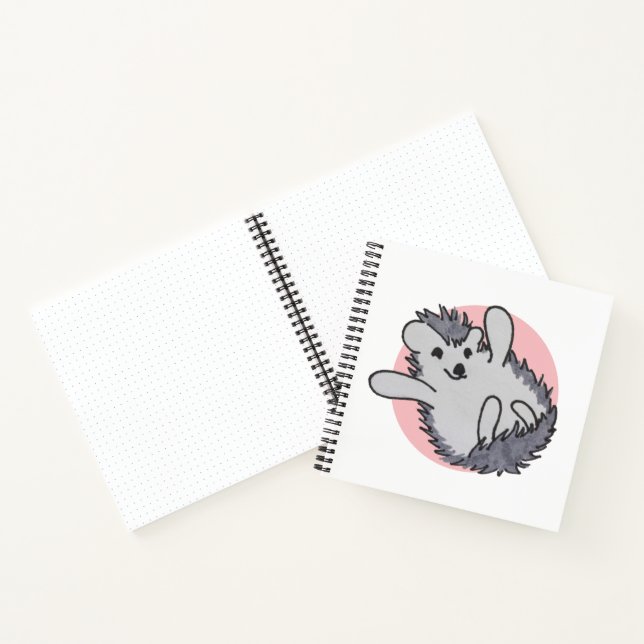 Cuaderno Pink Happy Cute Hedgehog (Interior)