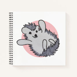 Cuaderno Pink Happy Cute Hedgehog