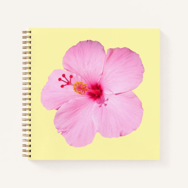Cuaderno Pink Hibiscus Tropical Flower (Anverso)