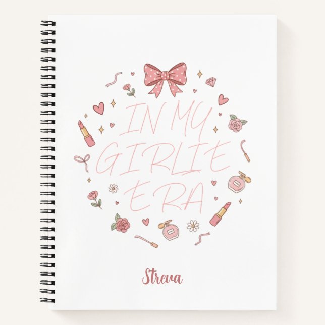 Cuaderno Pink in my girlie era notebook (Anverso)