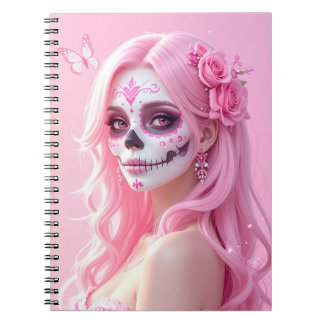 Cuaderno Pink Lady Sugar Skull