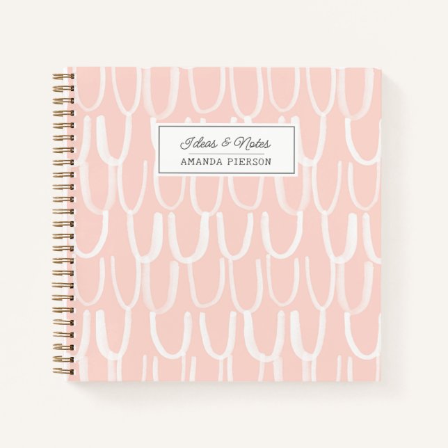 Cuaderno Pink lindo personalizado (Anverso)