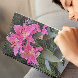 Cuaderno Pink Oriental Lilies Floral