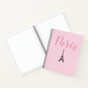 Cuaderno Pink Paris Eiffel Tower Art Sketchbook