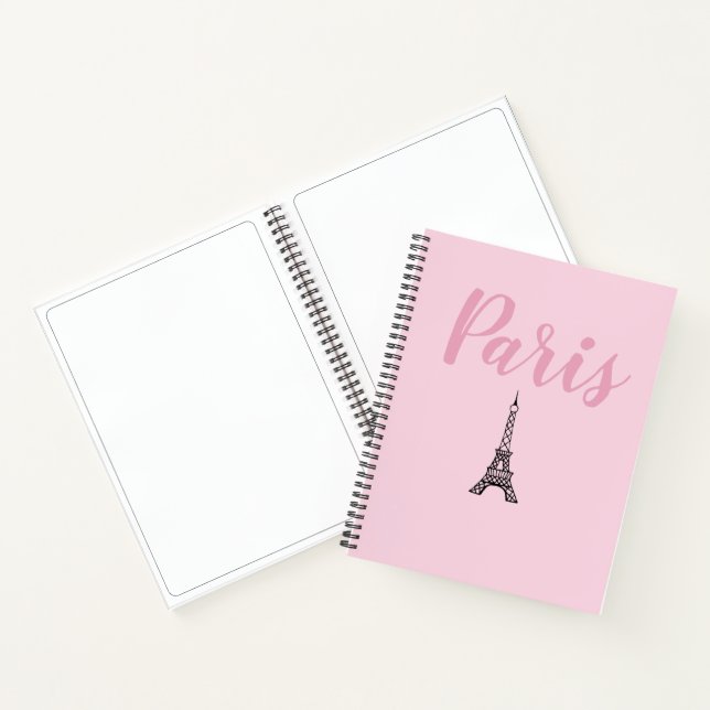 Cuaderno Pink Paris Eiffel Tower Art Sketchbook (Interior)