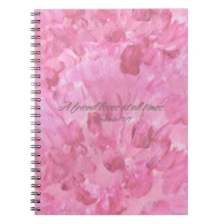 Cuaderno Pink Peony-A Friend Loves Spiral Notebook