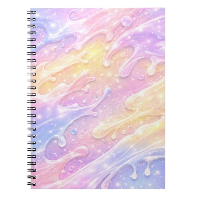 Cuaderno Pink & purple pastel colours AI art  (Frente)