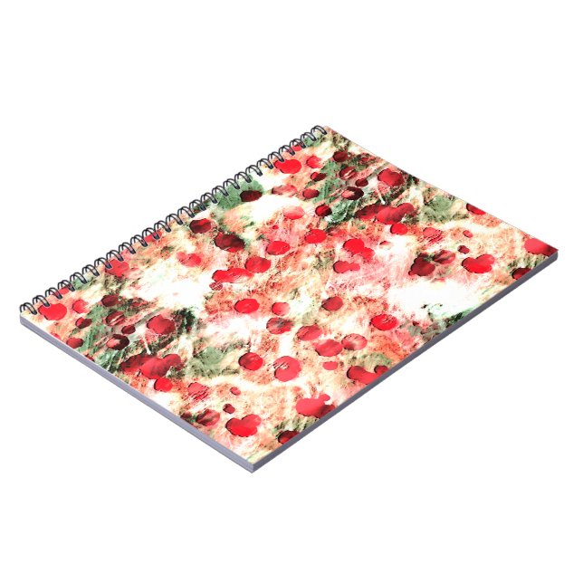 Cuaderno Pink Red Dirty Polka Dot Grunge (Lado Izquierdo)