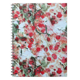 Cuaderno Pink Red Dirty Polka Dot Grunge Decay