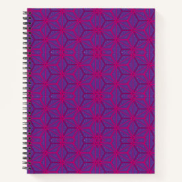Cuaderno Pink retro geometric pattern 
