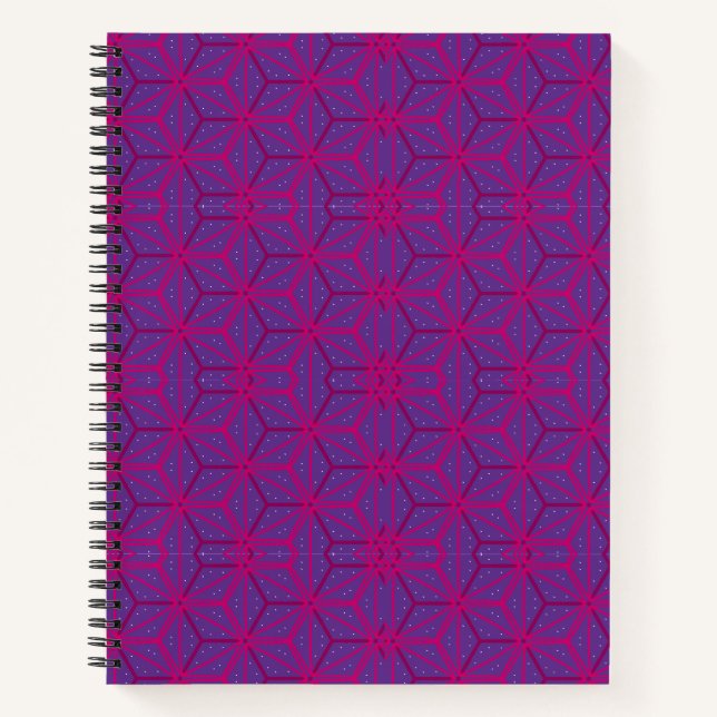 Cuaderno Pink retro geometric pattern  (Anverso)