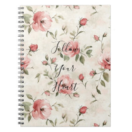 Cuaderno Pink Roses Floral