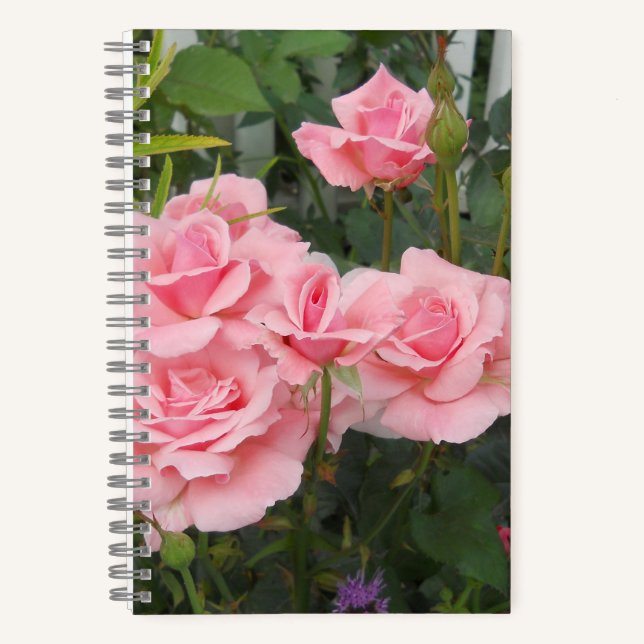 Cuaderno Pink Roses Spiral  (Anverso)