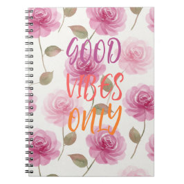 Cuaderno Pink Roses Spiral Photo Notebook