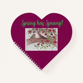 Cuaderno Pink Rosie Finches Notebook