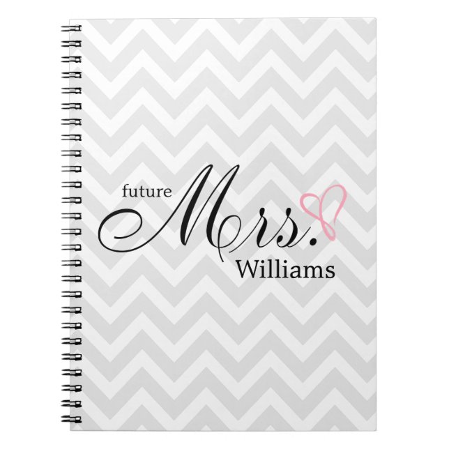 Cuaderno Pink Scribblet Heart Future Sra. Wedding Planner (Frente)