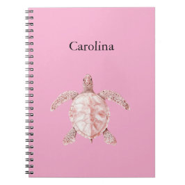Cuaderno Pink Sea Turtle