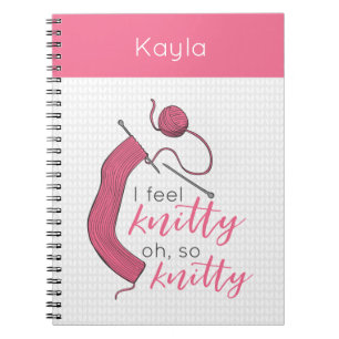 Cuaderno Pink siento Knitty, Oh Tan Knitty