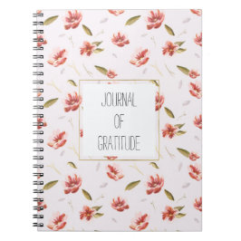 Cuaderno Pink Watercolor Floral Garden