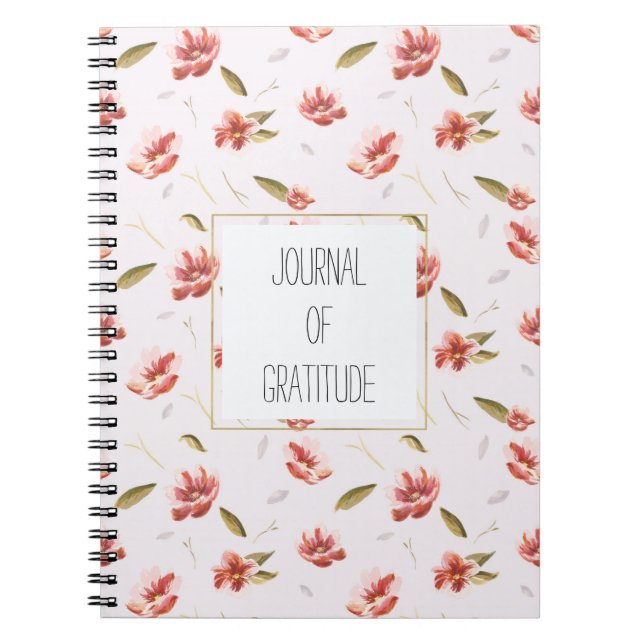 Cuaderno Pink Watercolor Floral Garden (Frente)