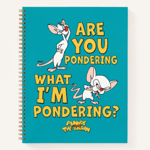 Cuaderno Pinky y el cerebro   ¿Estás Pensando?