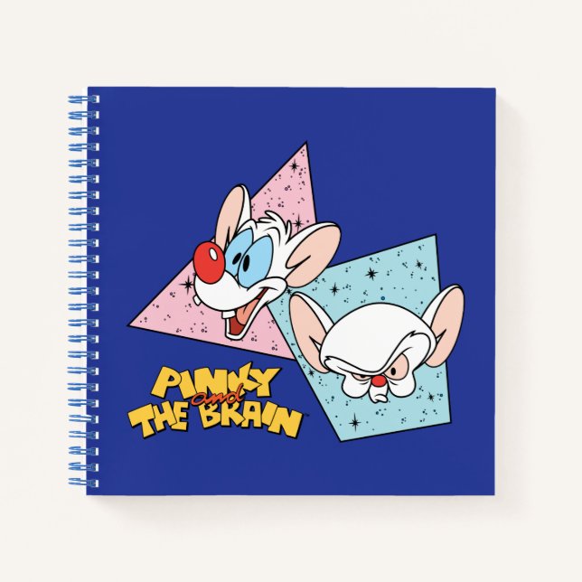 Cuaderno Pinky y el cerebro | Gráficos de caracteres retro (Anverso)