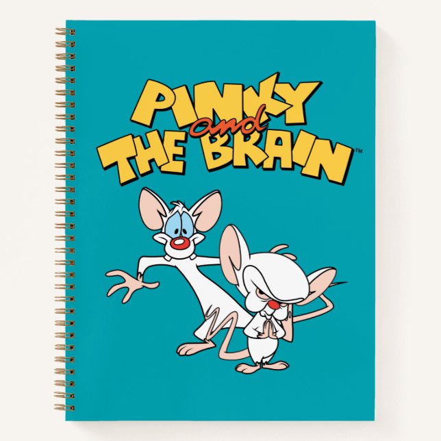 Cuaderno Pinky y el cerebro | Mostrar logotipo (Anverso)