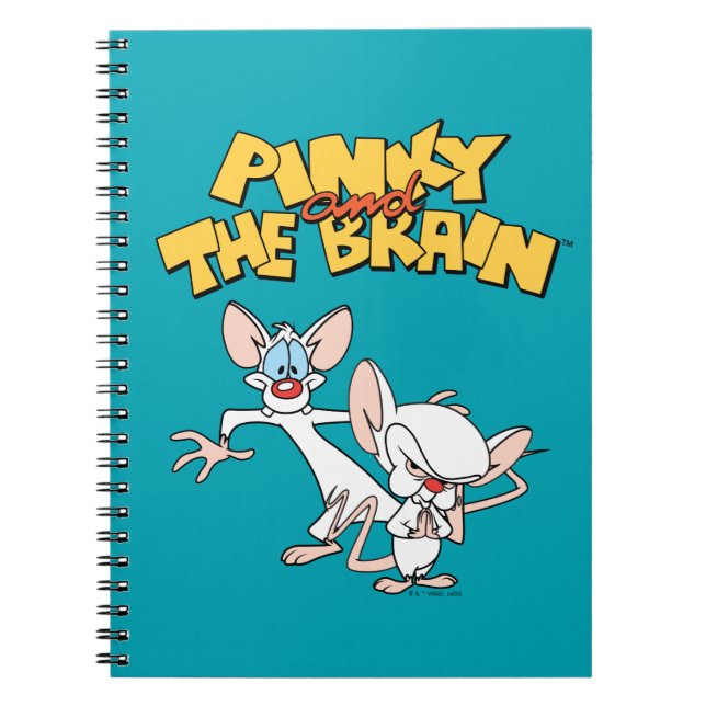 Cuaderno Pinky y el cerebro | Mostrar logotipo (Frente)
