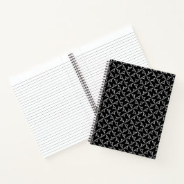 Cuaderno Pinnillo Espiral Blanco Abstracto Ilusiones Línea