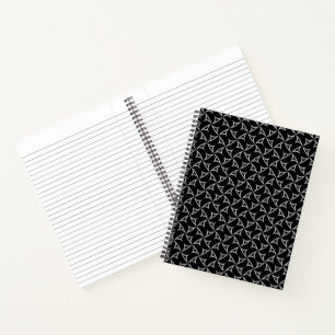 Cuaderno Pinnillo Espiral Blanco Abstracto Ilusiones Línea