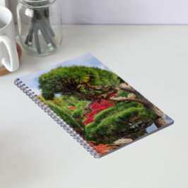 Cuaderno Pino negro y arce japonés rojo