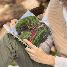 Cuaderno Pino negro y arce japonés rojo