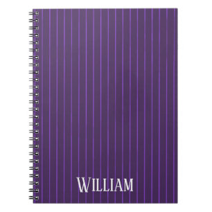 Cuaderno Pinstripes púrpuras