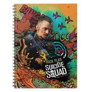 Cuaderno Pintada del carácter de la bandera del pelotón e