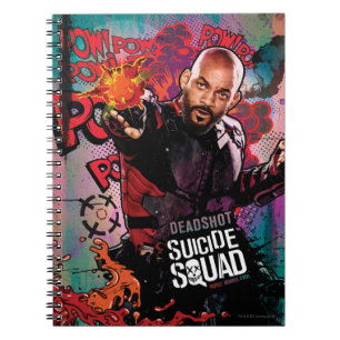 Cuaderno Pintada del carácter del pelotón el   Deadshot d