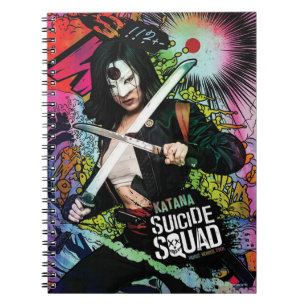 Cuaderno Pintada del carácter del pelotón el Katana del