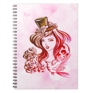 Cuaderno pintado a mano del arte del café elegant