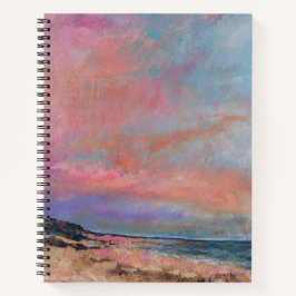 Cuaderno Pintado Beach Pink Sunset